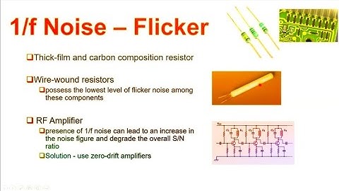 Flicker Noise in Electronics | 1/f