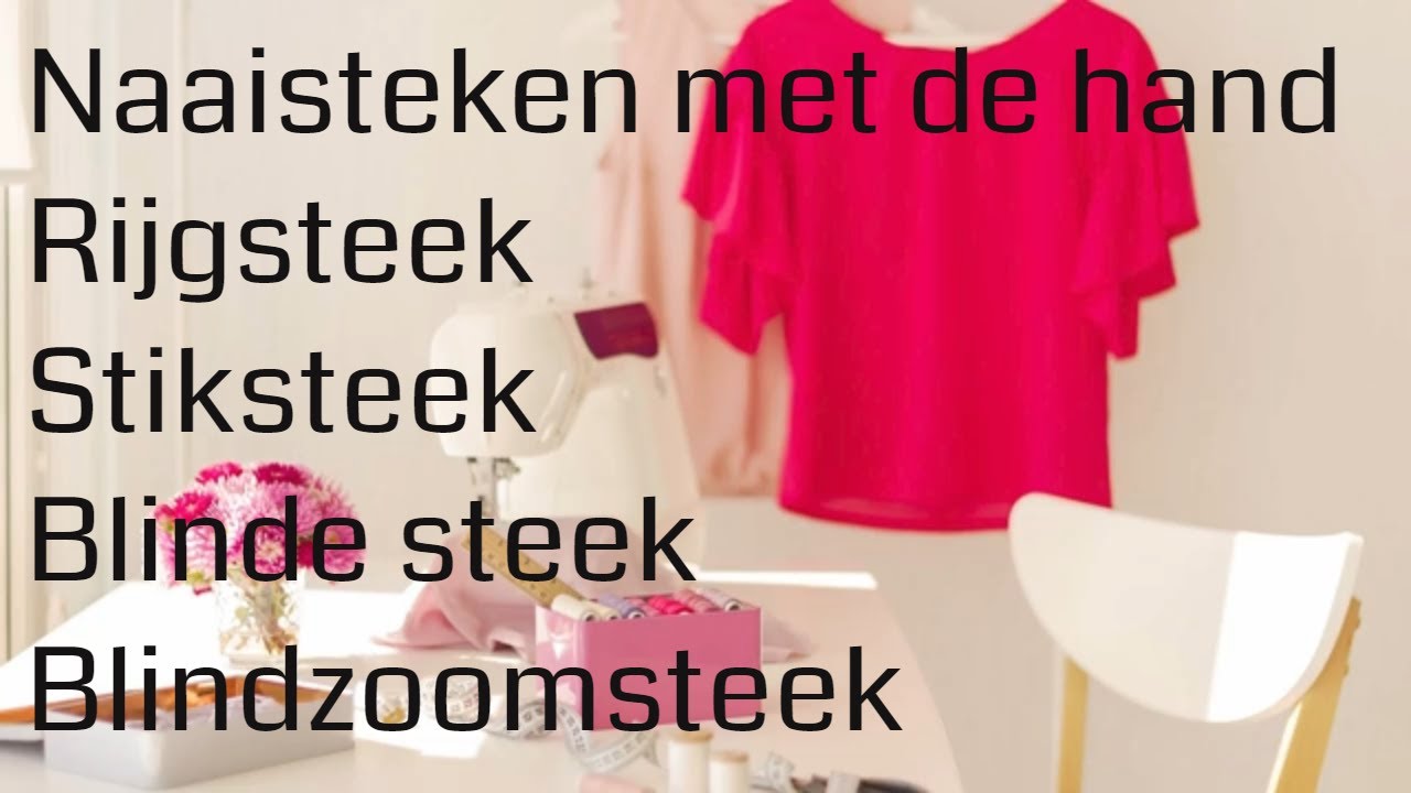 Naaisteken met de hand - YouTube