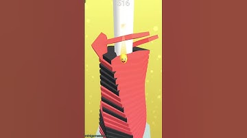 STACKBALL YELLOW BALL 🏀🏈📸 SATISFIED GAMEPLAY #shorts