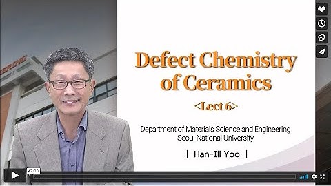 Han Ill Yoo Lect 6. Defect Chemistry of Ceramics [SNU-MSE]