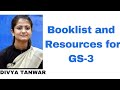 Booklist and resources for gs 3  divya tanwar rank 438 heavenlbsnaa
