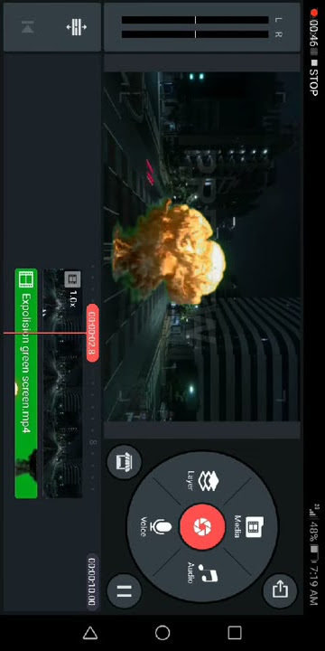 fire effect in kinemaster app - green screen chroma key