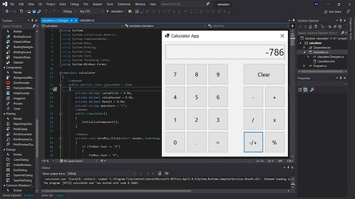how to create a calculator app in visual studio c# | calculator in visual studio | c# calculator
