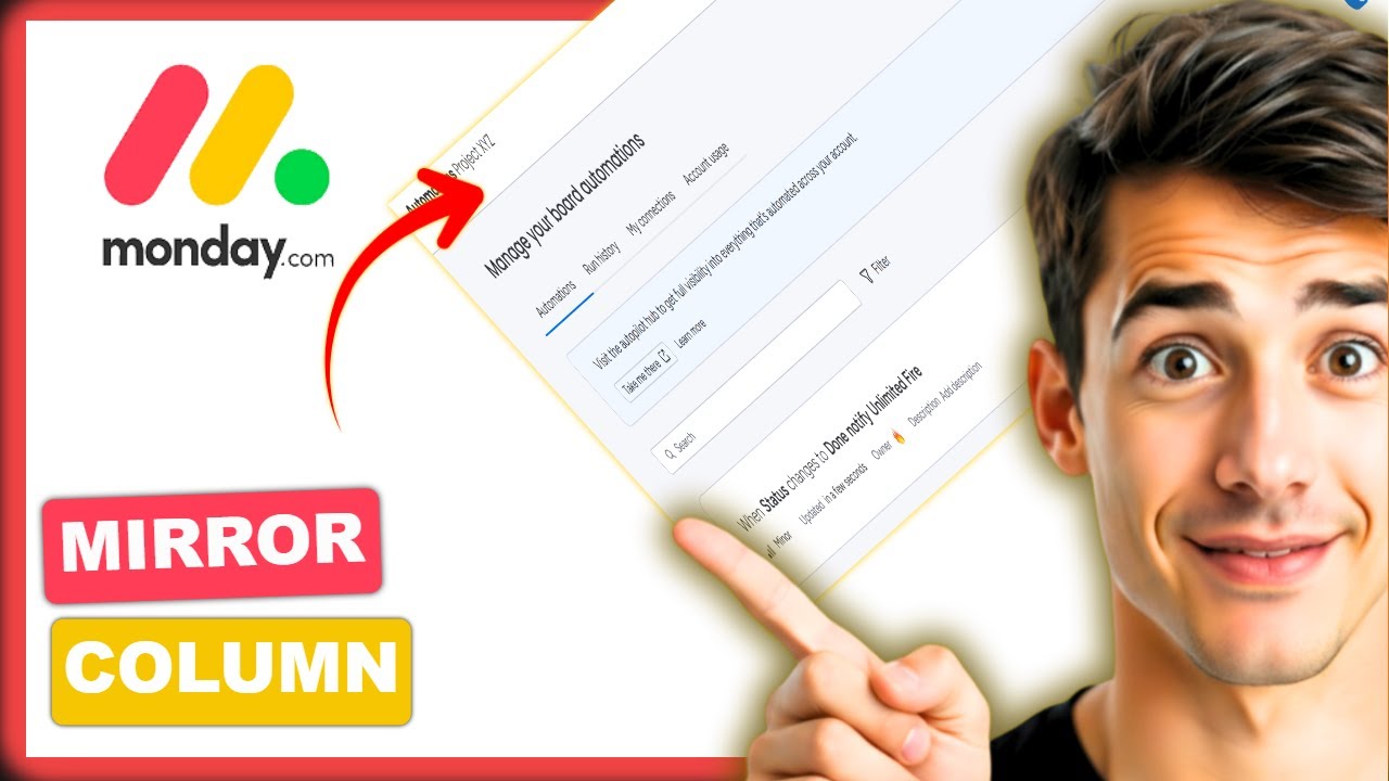 How to use a mirror column in automations in Monday.com (Easiest Way ...