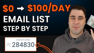 How To Build A $100/Day Affiliate Marketing Email List FREE! (Step by Step)