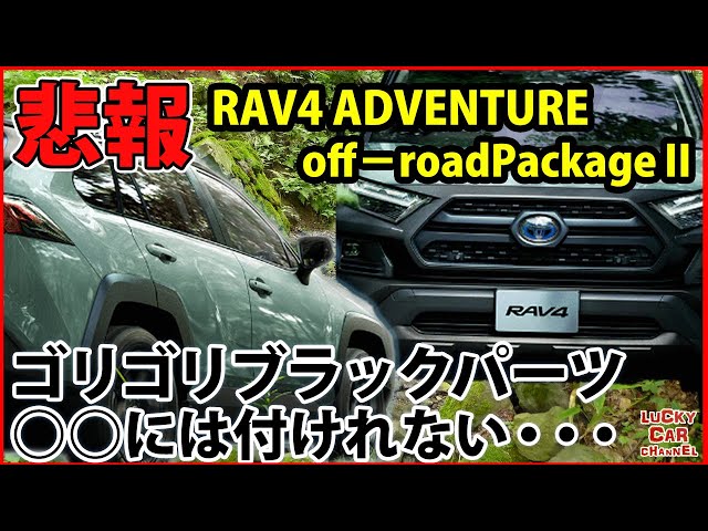 悲報】RAV4オフロードパッケージⅡゴリゴリブラックのパーツの一部が