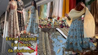 Recreate Ethnic Inspired Dress For Eid | Worth 20k Just in 6k From Scratch Challenge | 5k Challenge