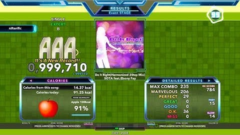 Do It Right(Harmonized 2Step Mix) (ESP-8) PFC 29p (StepMania, Judge 6)