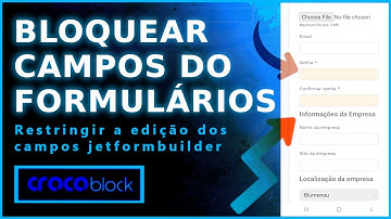 Como bloquear campos do formulario de edição no Jetformbuilder