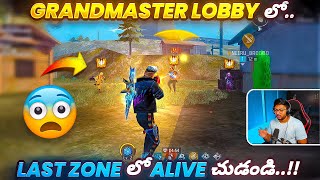 Evaraa Meerantha Ela Vasthunaru 😰 - Grandmaster Lobby 😳 - Free Fire Telugu - MBG ARMY