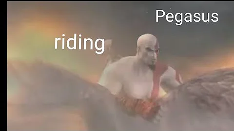 Pegasus riding . God of war 2