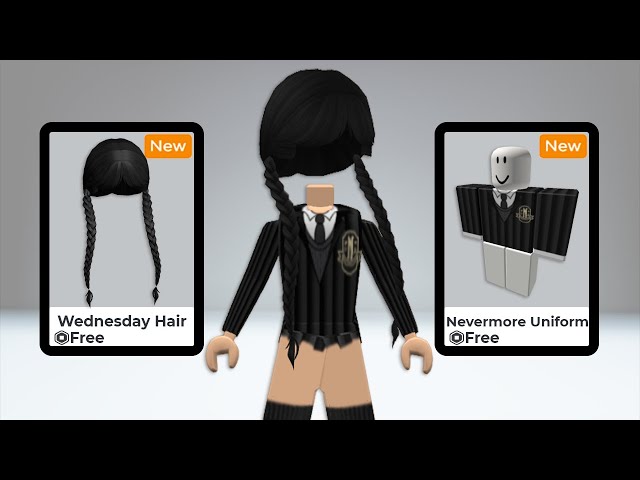 Transformei um Avatar do Roblox na Wandinha Addams 