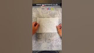 How to repair a rip in a shirt using Supermend.