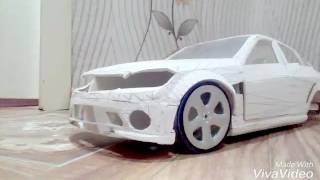Самодельная модель Mercedes C63 AMG. Масштаб 1:10.)