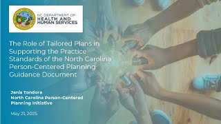 5/21/2025 Webinar: The Role of Tailored Plans