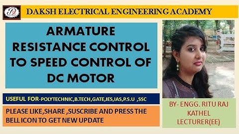ARMATURE RESISTANCE CONTROL METHOD TO SPEED CONTROL OF DC MOTOR