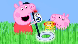 Kids TV \& Stories 🌟NEW SEASON 🌟Peppa Pig Uses a Metal Detector to Find George's Key