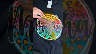 Can you use the DTF to sublimation hack on a black shirt