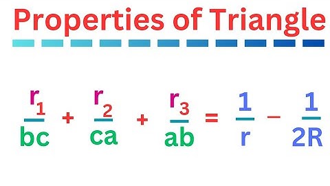 r1/bc + r2/ac + r3/ab = 1/r – 1/2R @EAG