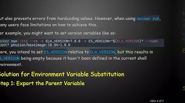How to Achieve Environment Variable Substitution in Docker Run