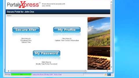 Setting up a PortalsXpress trial account