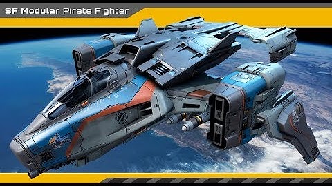 UE4 - Spaceship Modular pirate fighter