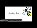 Spelling test unit 1 week 1