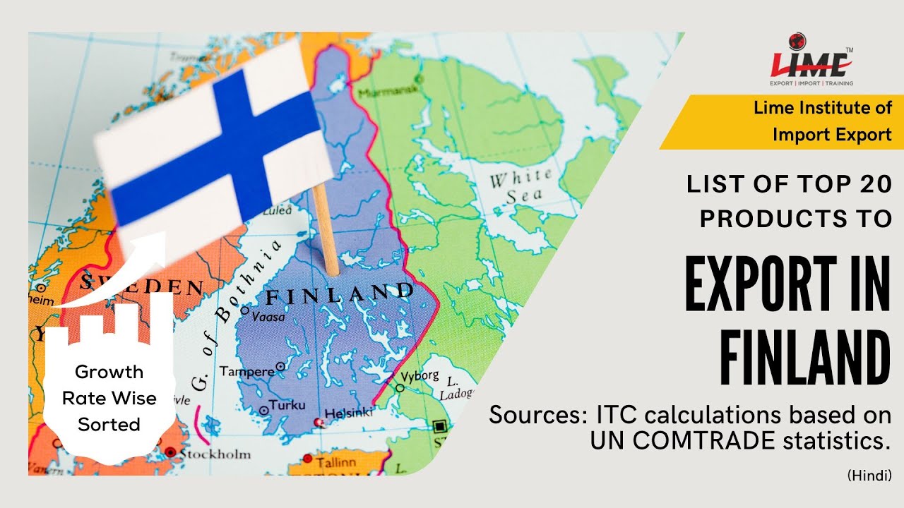 pude sofistikeret Sygdom Best Growth Rate Wise Sorted Top 20 Products to Export in Finland from  India | Best Opportunities - YouTube