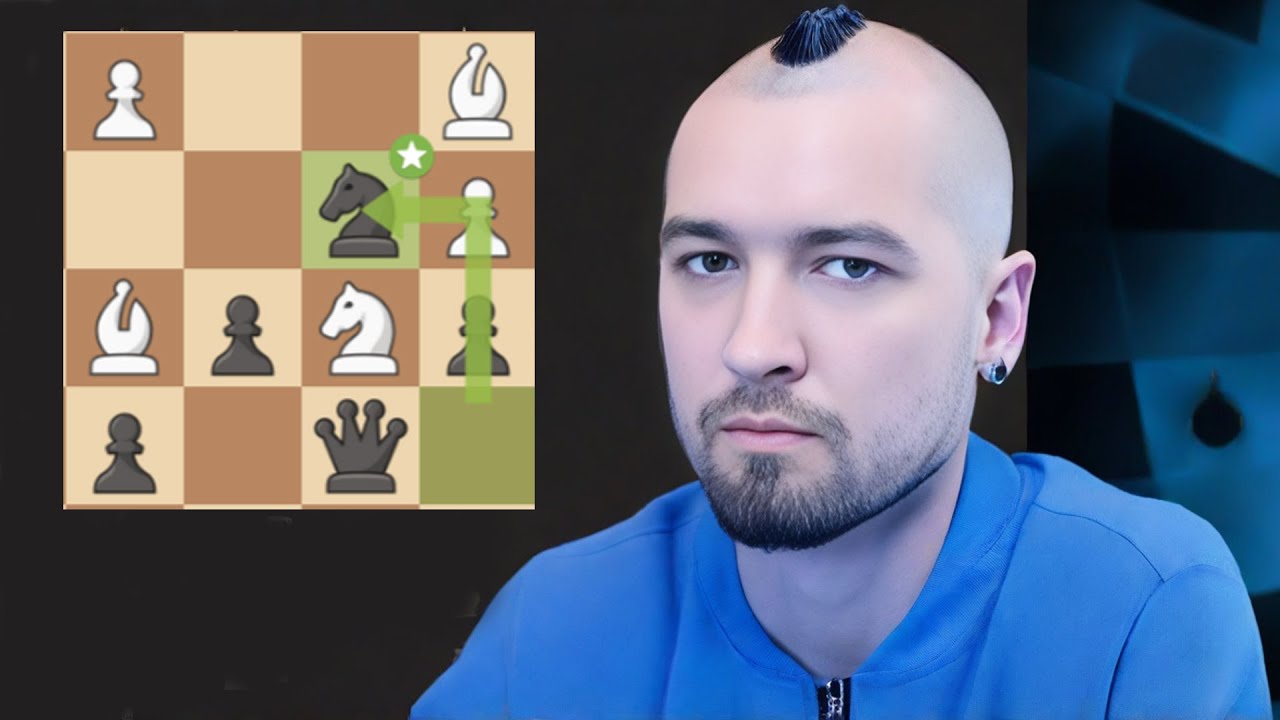 Закаспарил коня в защите Грюнфельда ? Шахматы блиц - YouTube