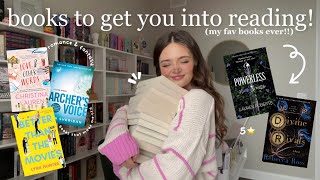 books that will get you into reading! ⭐ (aka my FAVORITE books ever!!)