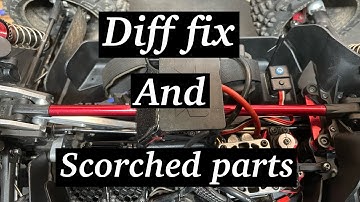 Arrma notorious diff fix and some scorched ti parts.