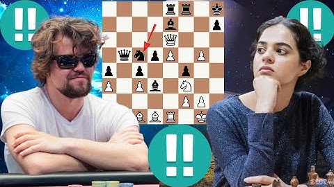 Magnus Carlsen vs Tania Sachdev chess game 9