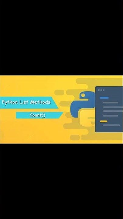 How to implement Lists count( ) method in Python #shortvideo #shorts # ...