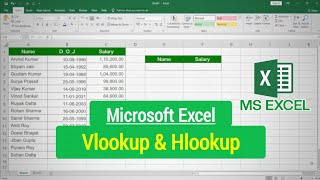 How to use Vlookup & Hlookup in Microsoft Excel | Vlookup in Excel | Hlookup in Excel
