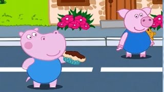 Пеппа гиппопотам битва тортов – игровой мультик для детей! HIPPO CAKE BATTLE  . Мобильные игры