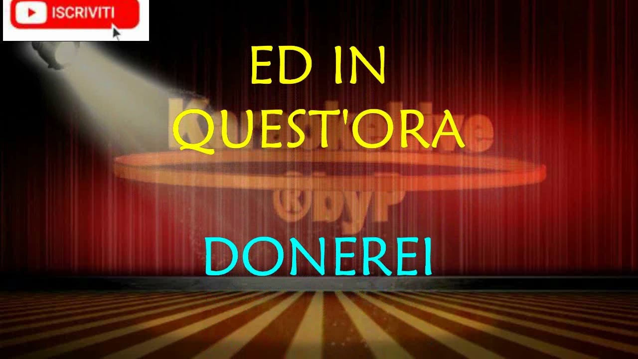 UN'ORA SOLA TI VORREI.🎼🍃🎤🎶KARAOKE LIVE ® byP