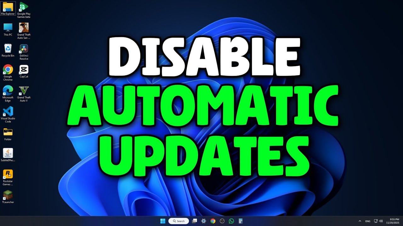How To Disable Automatic Updates On Windows 10/11 - YouTube