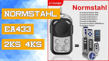 Normstahl EA433 2KS 4KS Garage Door Remote Control 433.92mhz Rolling Code Crawford RCU433-2 RCU433-4