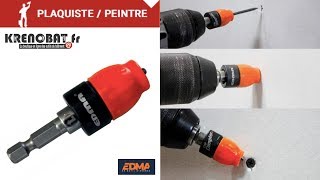 The Dimpler® Porte-embout aimanté spécial plaquiste | Edma - YouTube