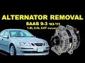 SAAB 9-3 ALTERNATOR Replacement ~ SAAB 9-3 Alternator Location