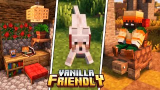 Top 25 Vanilla Plus Mods for Survival!!! | Minecraft 1.19.2~1.20.1 (Fabric & Forge)