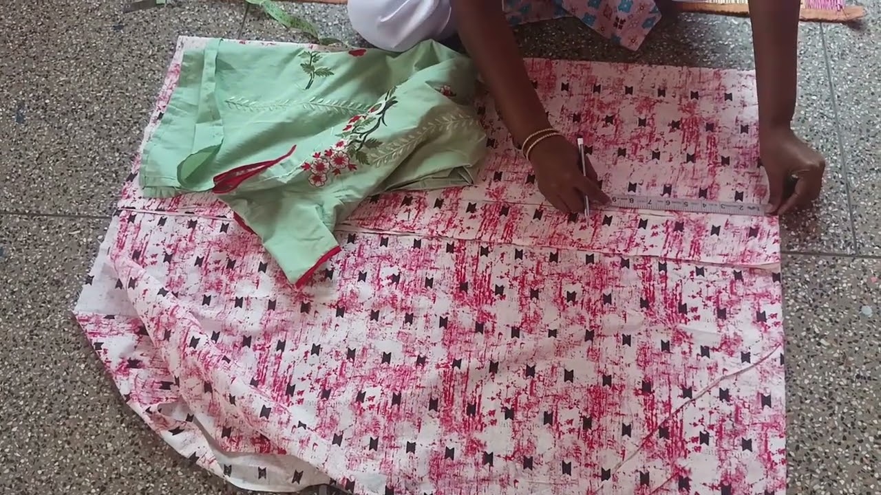 Chudithar top cutting in tamil 