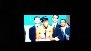 Dumb tall black woman on comedy central with Jon stewart