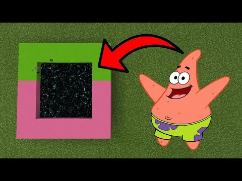 How To Make a Portal to the Patrick Star Dimension in MCPE (Minecraft PE)