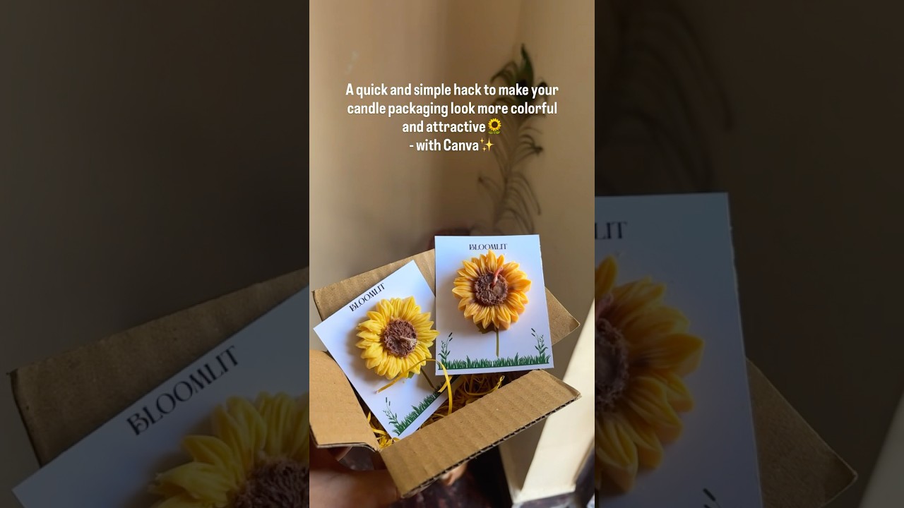 DIY candle packaging🌻 