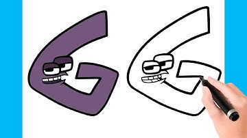 How to Draw Alphabet Lore   Cute G Letter Drawing Step by Step