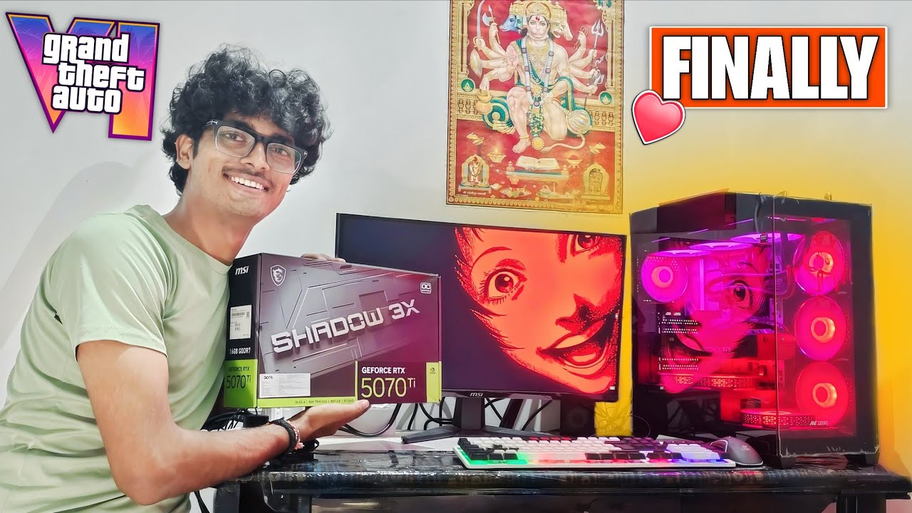 Finally Building My DREAM GAMING PC 😋 ( RTX 5070TI PC BUILD ) - YouTube