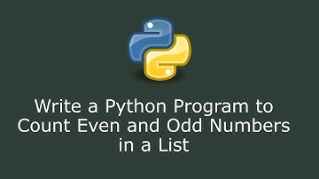 Write a Python Program to Count Even and Odd Numbers in a List