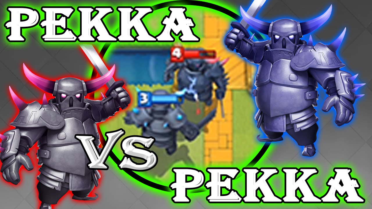 PEKKA VS PEKKA Clash Royale Crushing opponents using the PEKKA