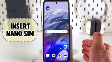 How to Insert a Nano SIM Card into a Motorola Razr 50